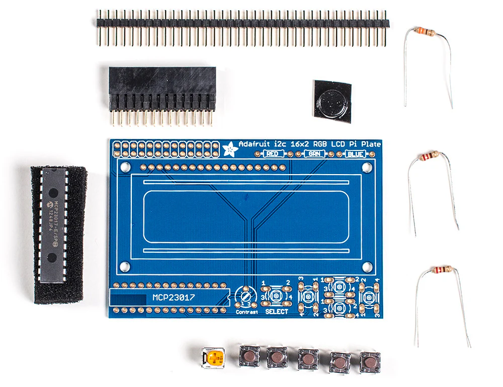 Adafruit RGB 16x2 LCD and Keypad Kit for Raspberry Pi - Image 3