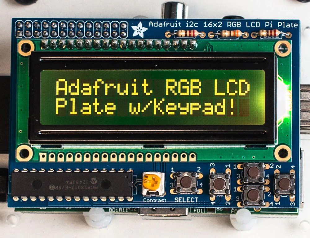 Adafruit RGB 16x2 LCD and Keypad Kit for Raspberry Pi - Image 6
