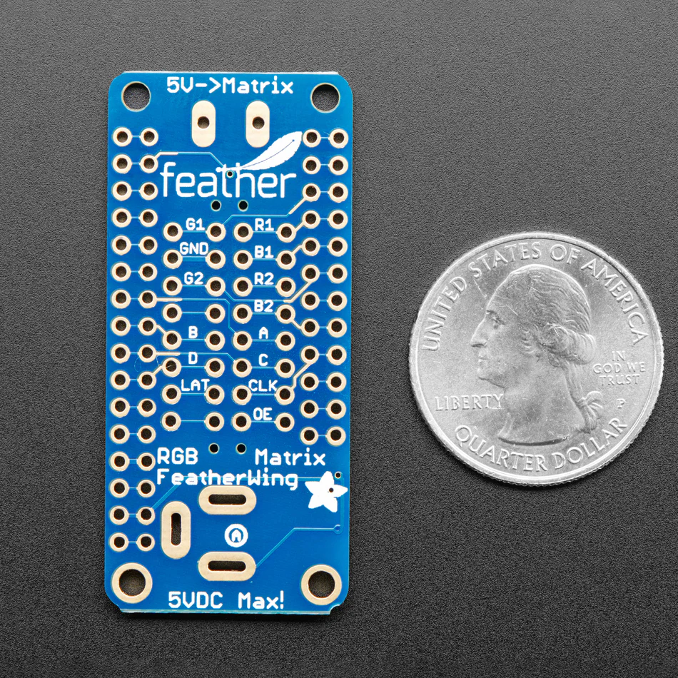 Adafruit RGB Matrix Featherwing Kit - For RP2040, M0 and M4 Feathers - Image 5