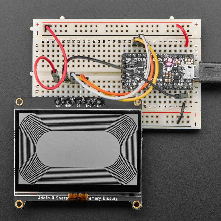 Adafruit SHARP Memory Display Breakout - 2.7" 400x240 Monochrome - Image 2