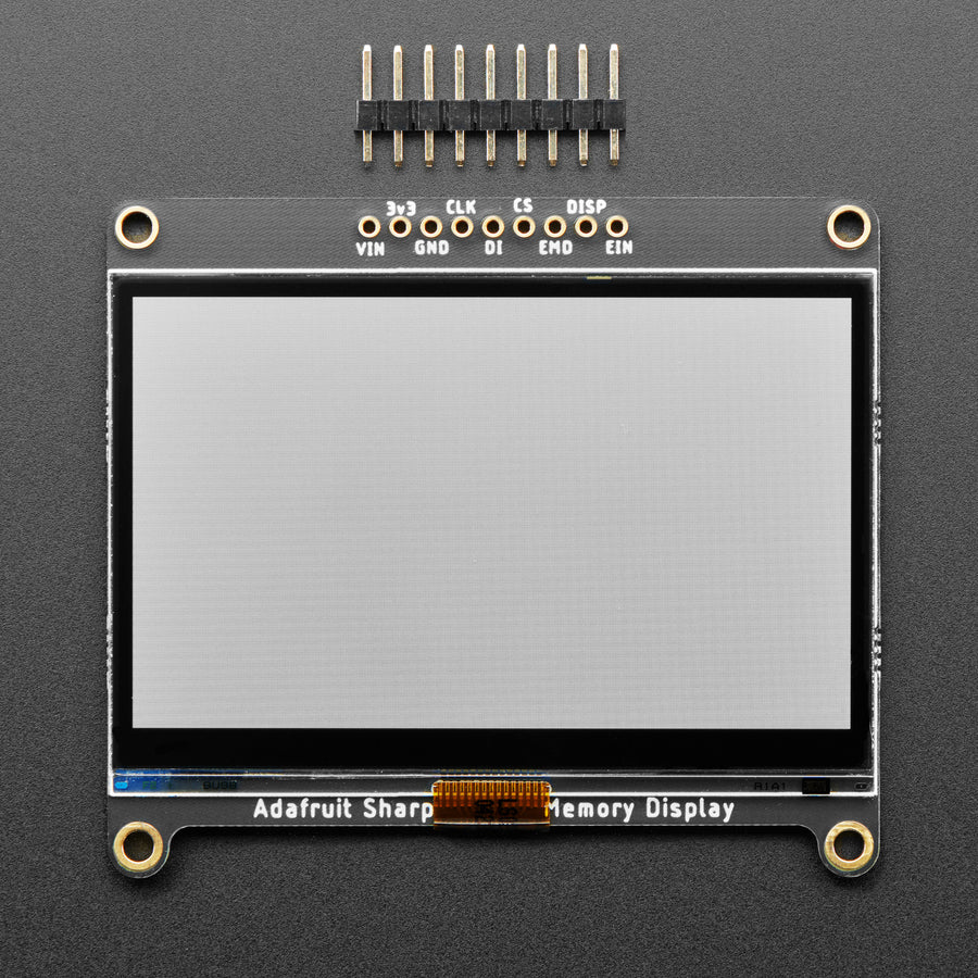 Adafruit SHARP Memory Display Breakout - 2.7" 400x240 Monochrome - Image 4