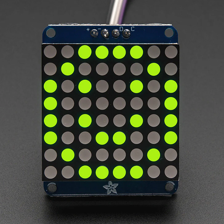 Adafruit Small 1.2" 8x8 LED Matrix w/I2C Backpack