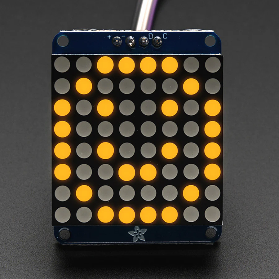 Adafruit Small 1.2" 8x8 LED Matrix w/I2C Backpack - Image 6