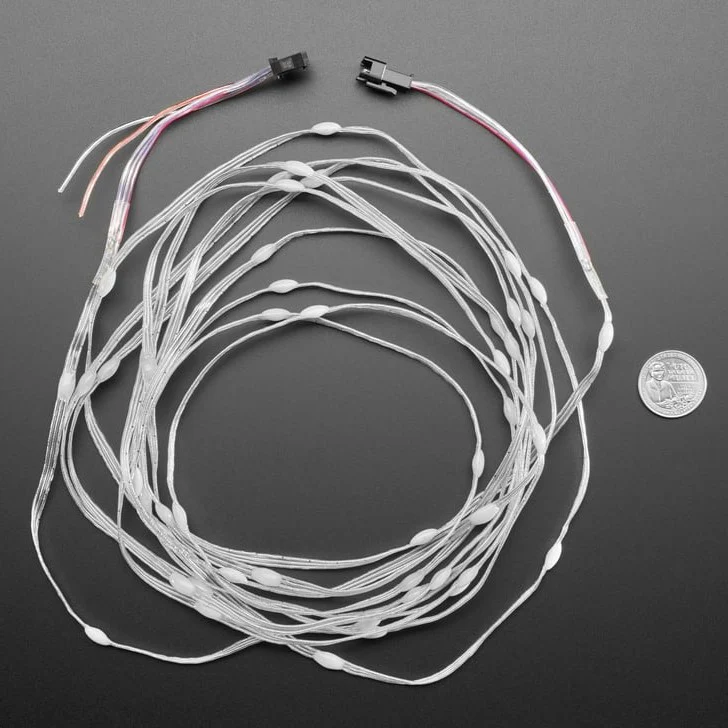 Adafruit Soft Flexible Wire NeoPixel Strand - 50 NeoPixels - Image 2