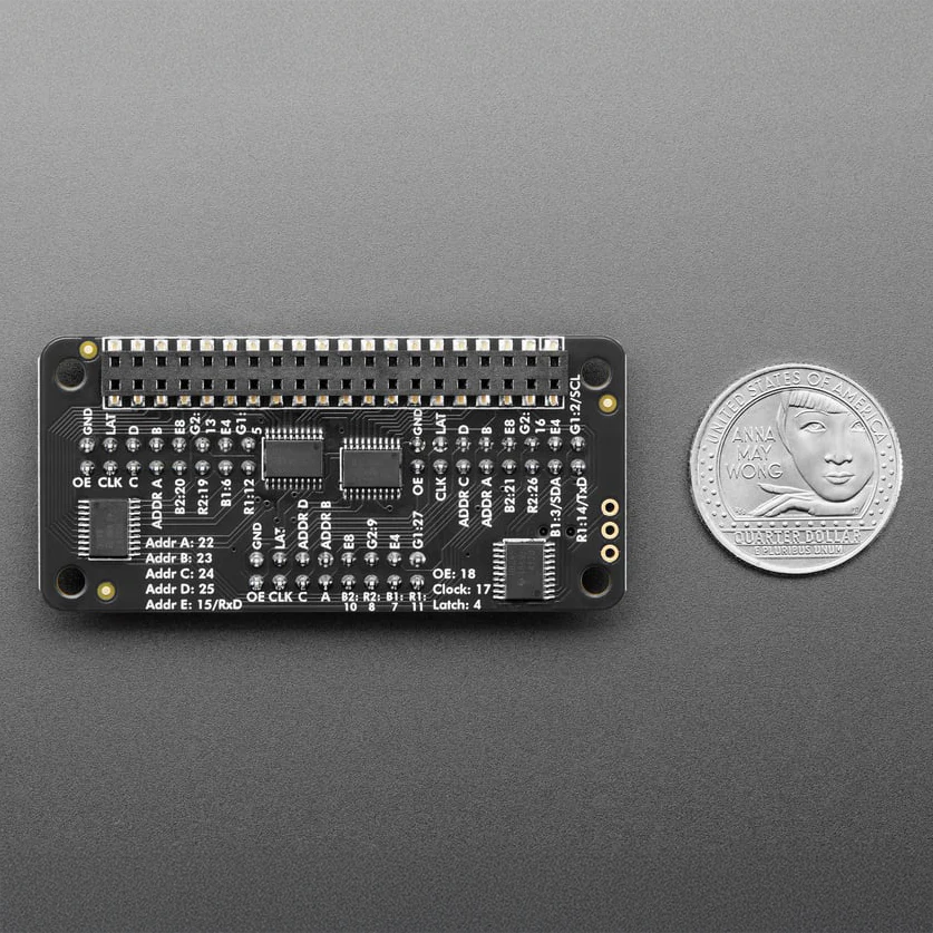 Adafruit Triple LED Matrix Bonnet for Raspberry Pi - For HUB75 - Image 4