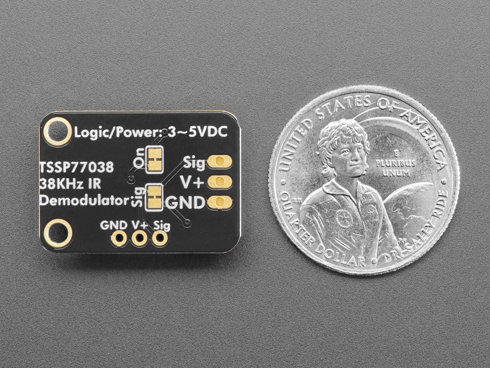 Adafruit TSSP77038 38KHz Infrared IR Demodulator Breakout - STEMMA JST PH 2mm - Image 4