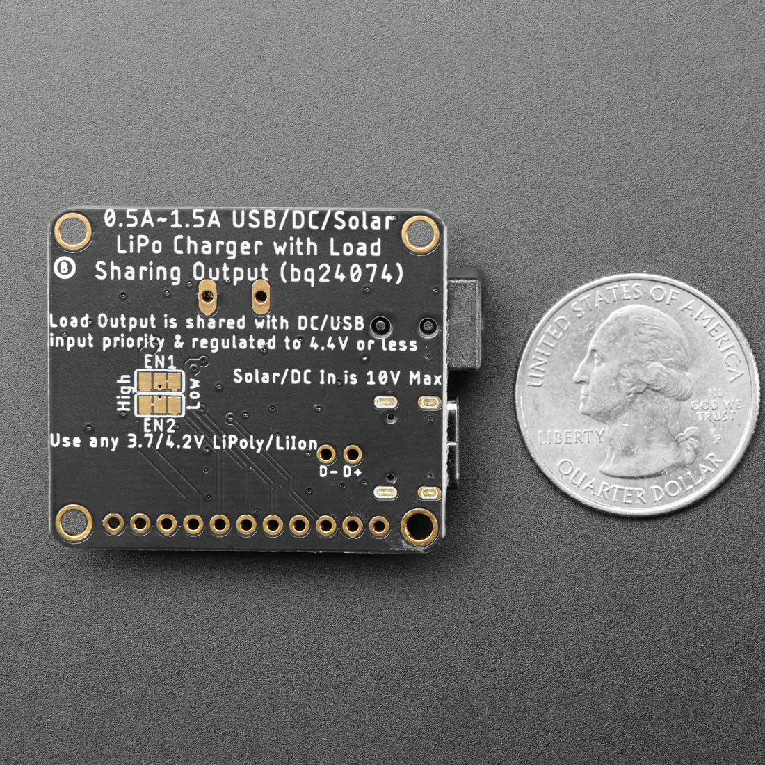 Adafruit Universal USB / DC / Solar Lithium Ion/Polymer charger - bq24074 - Image 2