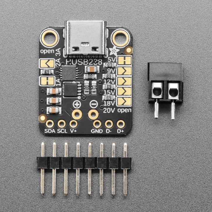 Adafruit USB Type C Power Delivery Dummy - I2C or Switchable - HUSB238 - Image 3