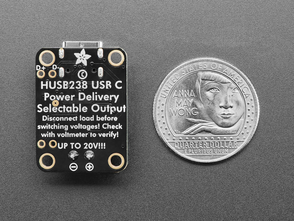 Adafruit USB Type C Power Delivery Dummy - I2C or Switchable - HUSB238 - Image 6