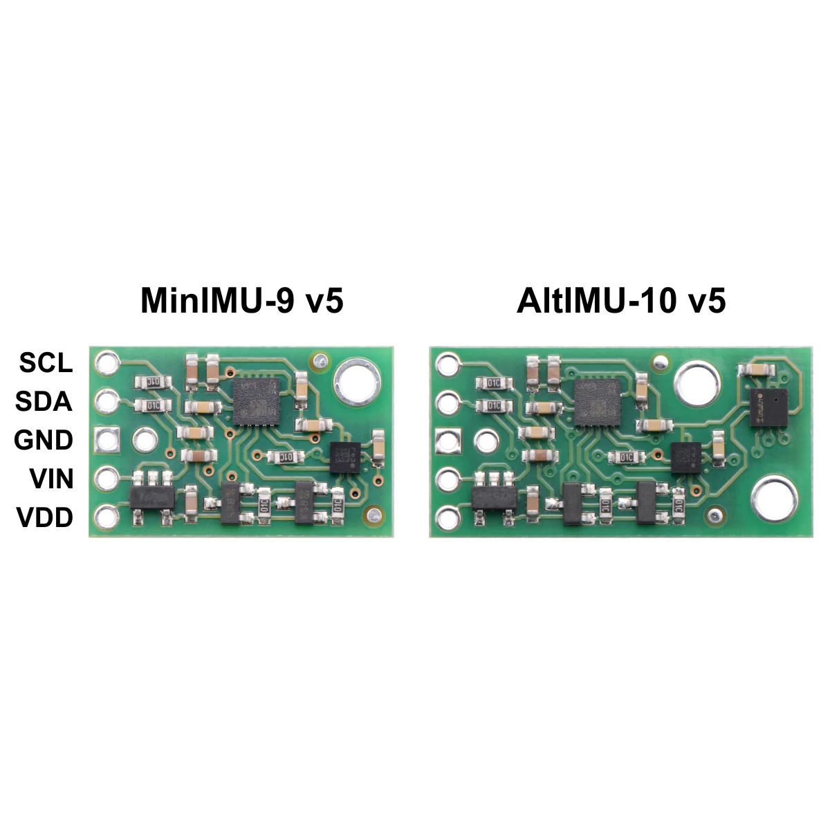 AltIMU-10 v5 Gyro, Accelerometer, Compass, and Altimeter (LSM6DS33, LIS3MDL, and LPS25H Carrier) - Image 2