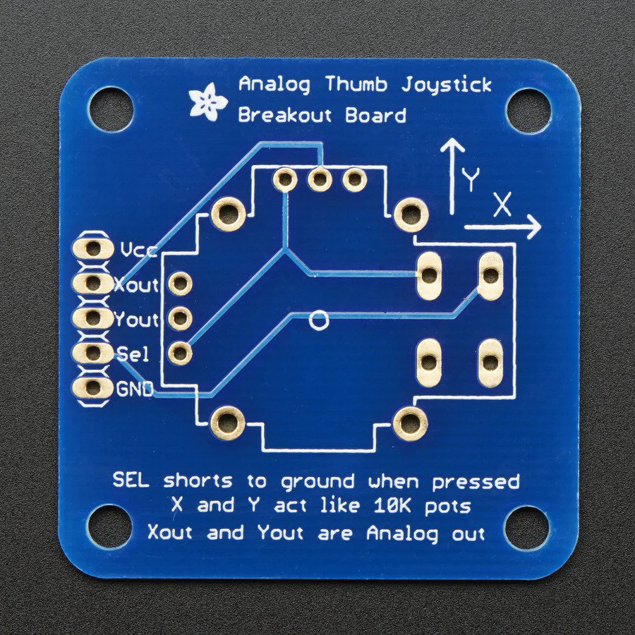 Adafruit Analog 2-axis Thumb Joystick with Select Button - Image 4