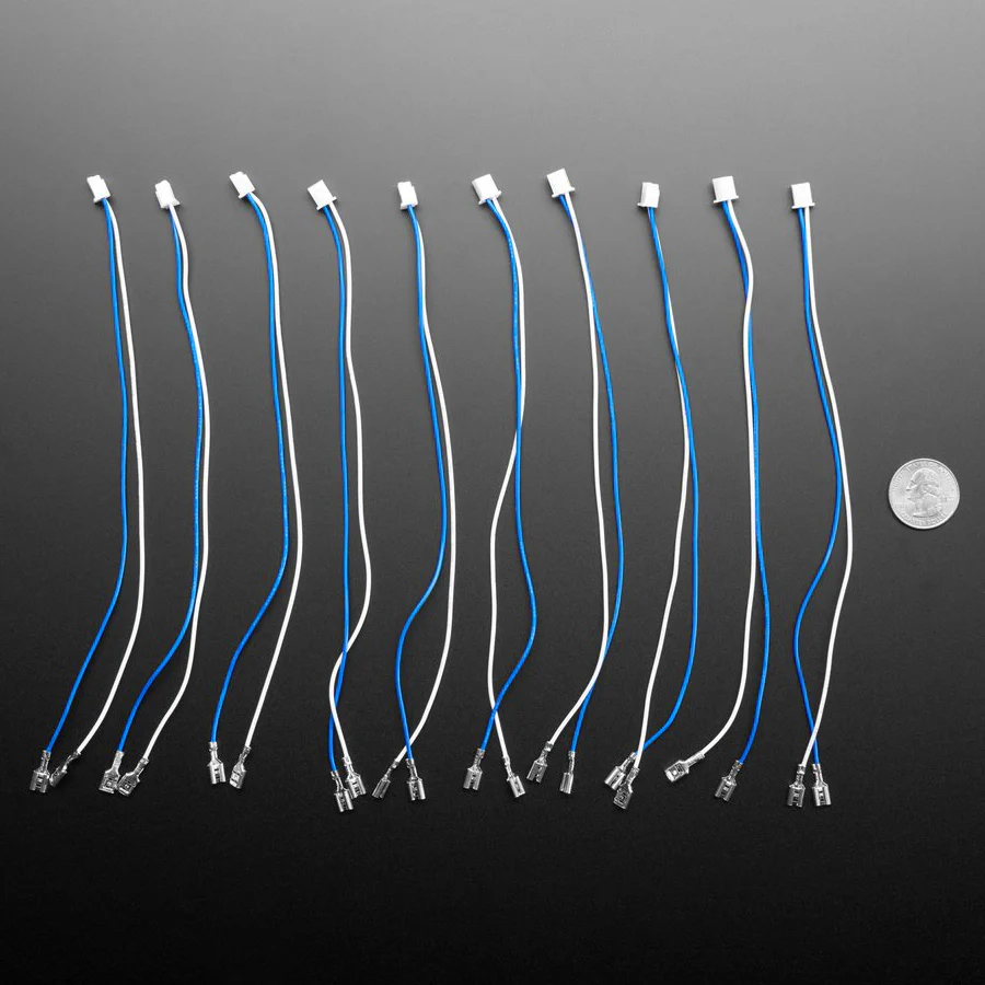 Arcade Button and Switch Quick-Connect Wires - 0.187" (10-pack) - Image 2