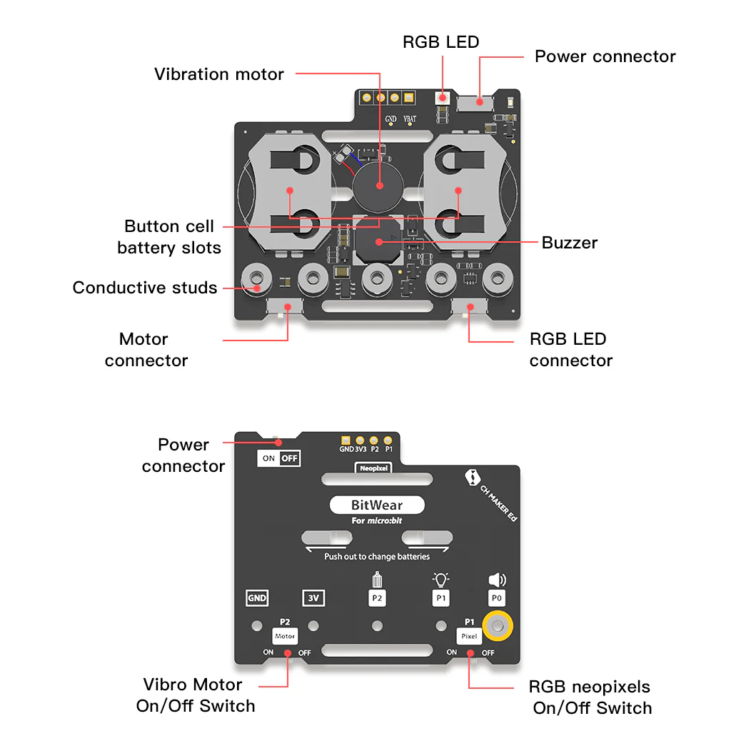 BitWearable Kit - Smartwatch with Strap for micro:bit - Image 5