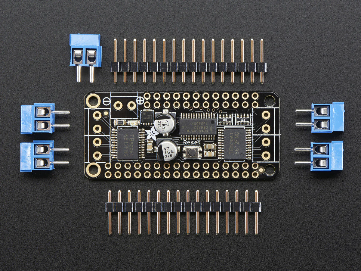 DC Motor + Stepper FeatherWing Add-on For All Feather Boards - Image 3