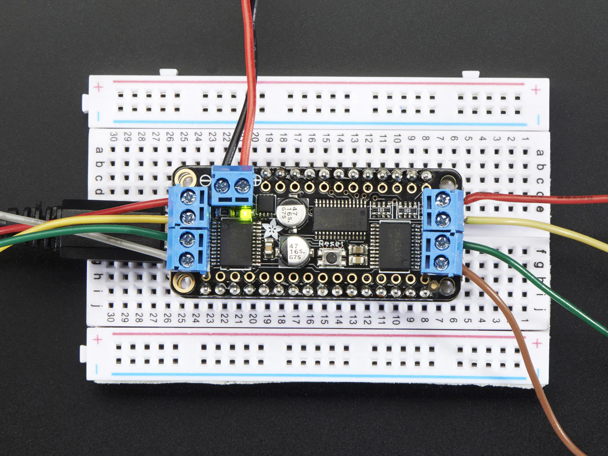 DC Motor + Stepper FeatherWing Add-on For All Feather Boards - Image 4
