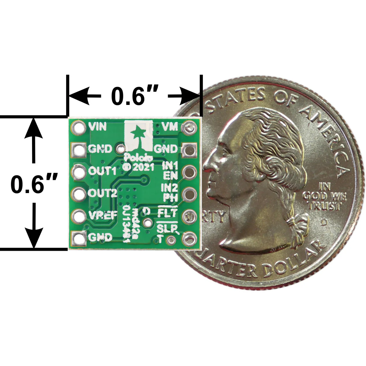 DRV8256E Single Brushed DC Motor Driver Carrier - Image 5