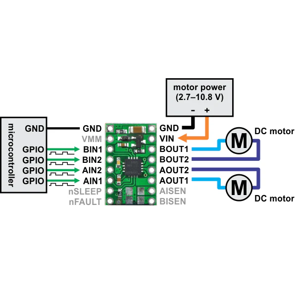 DRV8833 Dual Motor Driver Carrier - Image 5