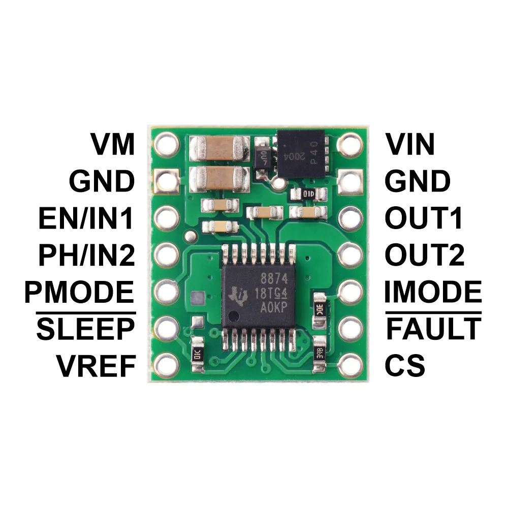 DRV8874 Single Brushed DC Motor Driver Carrier - Image 6