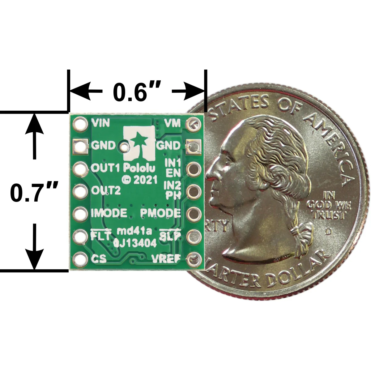 DRV8876 Single Brushed DC Motor Driver Carrier - Image 3