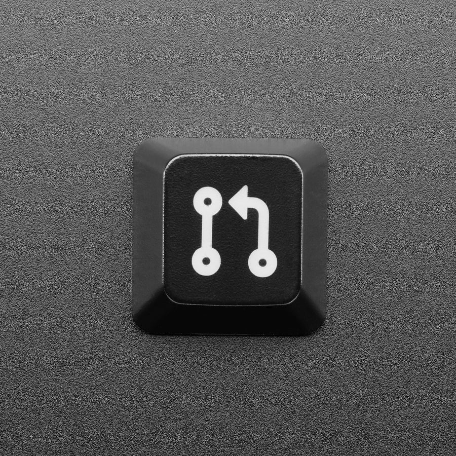 Etched Glow-Through Keycap with Pull Request Logo - MX Compatible Switches - Image 3