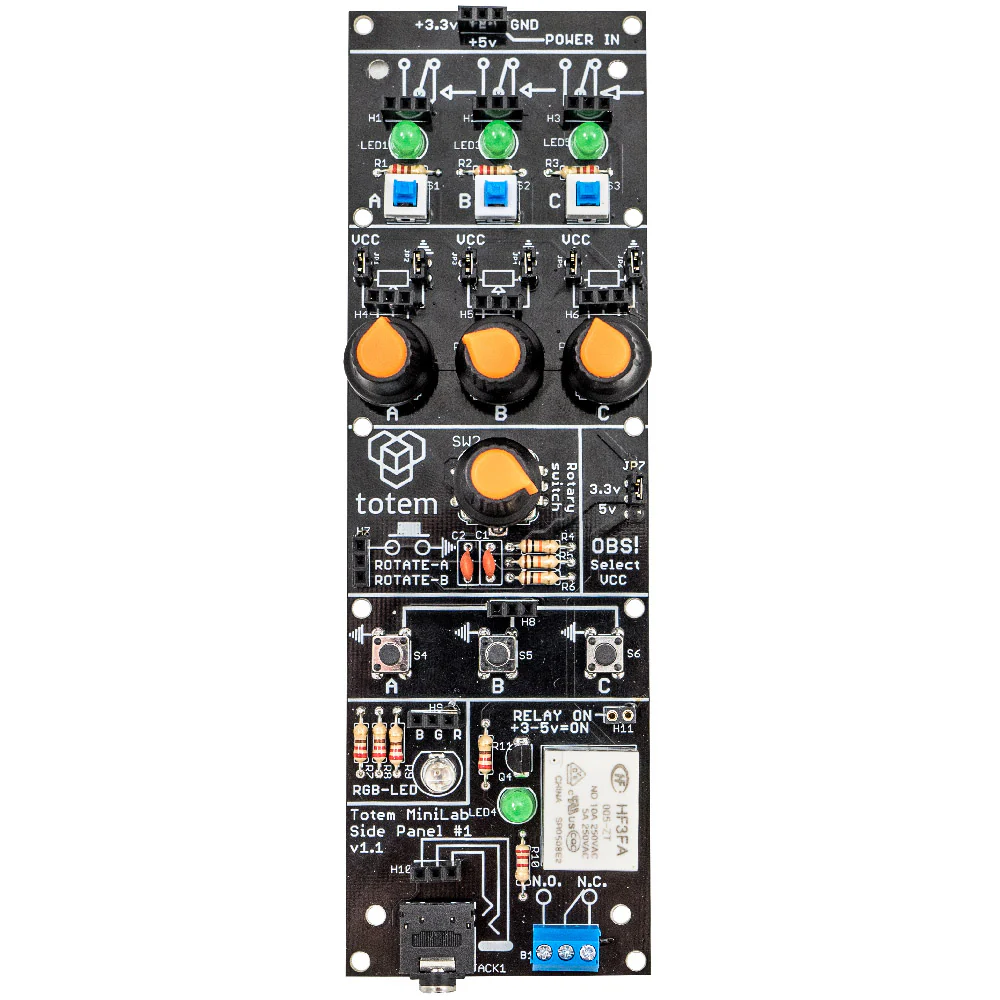 I/O Side Panel: Add-On for Totem Mini Lab