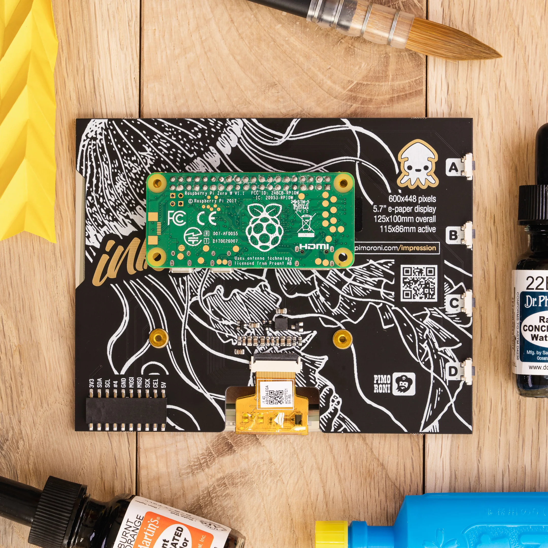 Inky Impression 5.7" (7 colour ePaper/eInk HAT) - Image 5