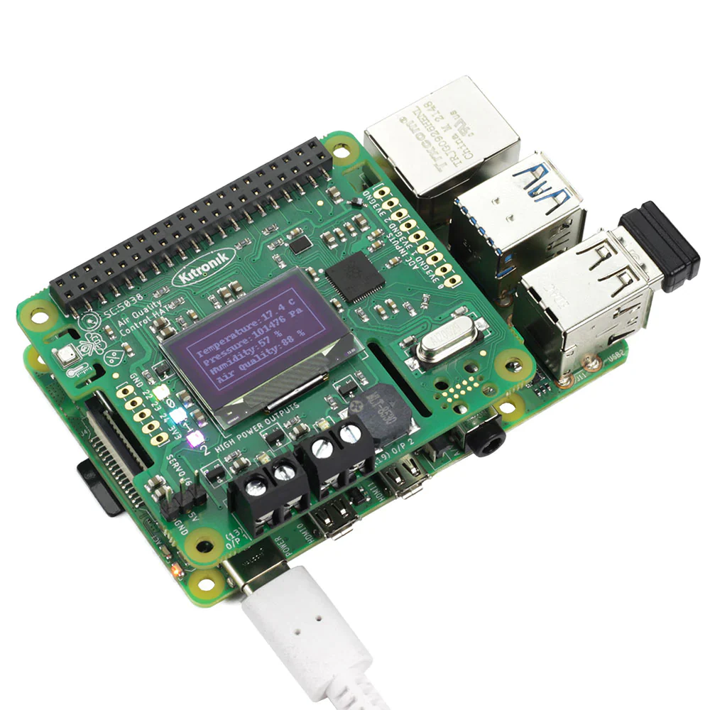 Kitronik Air Quality Control HAT for Raspberry Pi - Image 3