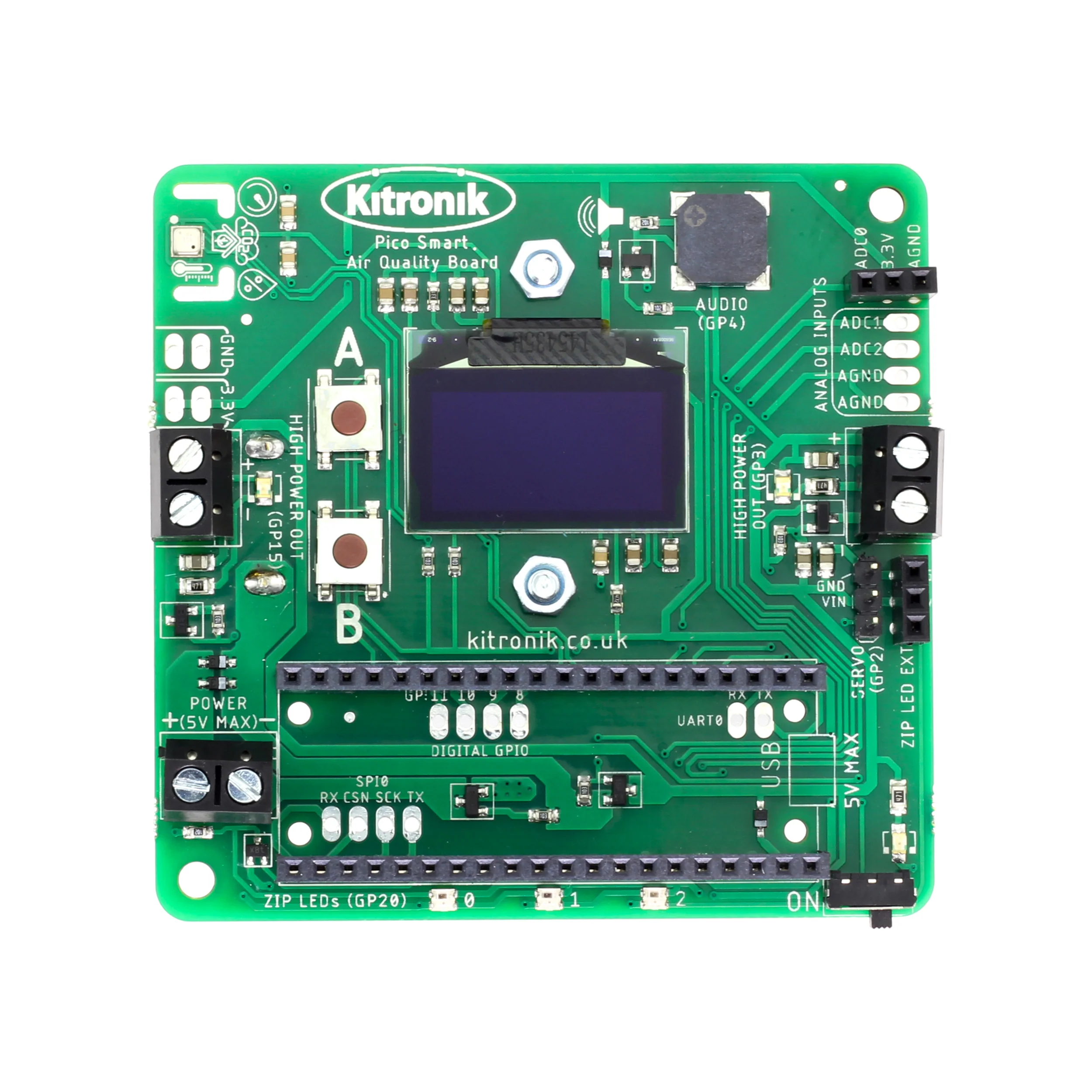 Kitronik Air Quality Datalogging Board for Pico - Image 7