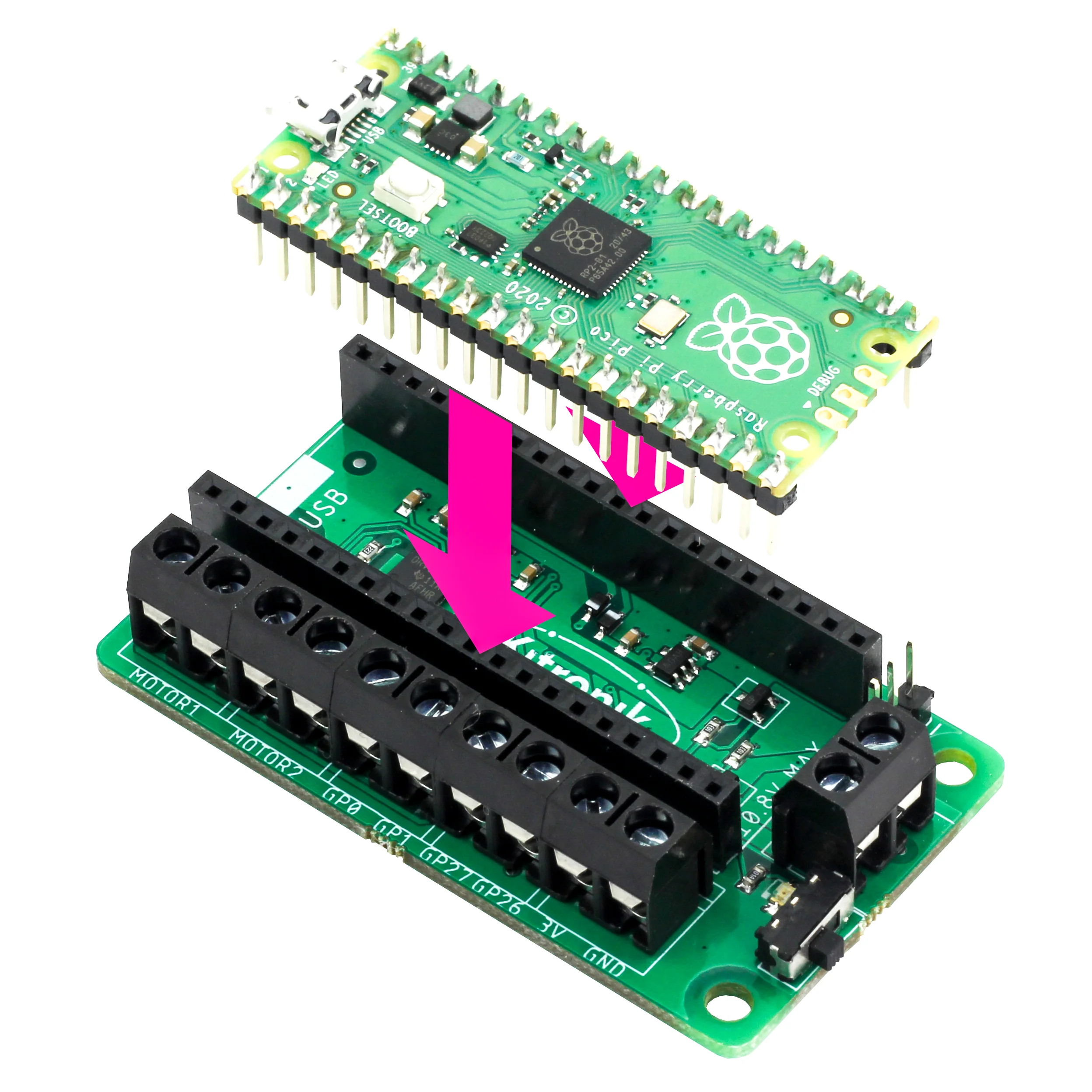 Kitronik Motor Driver Board for Raspberry Pi Pico - Image 5