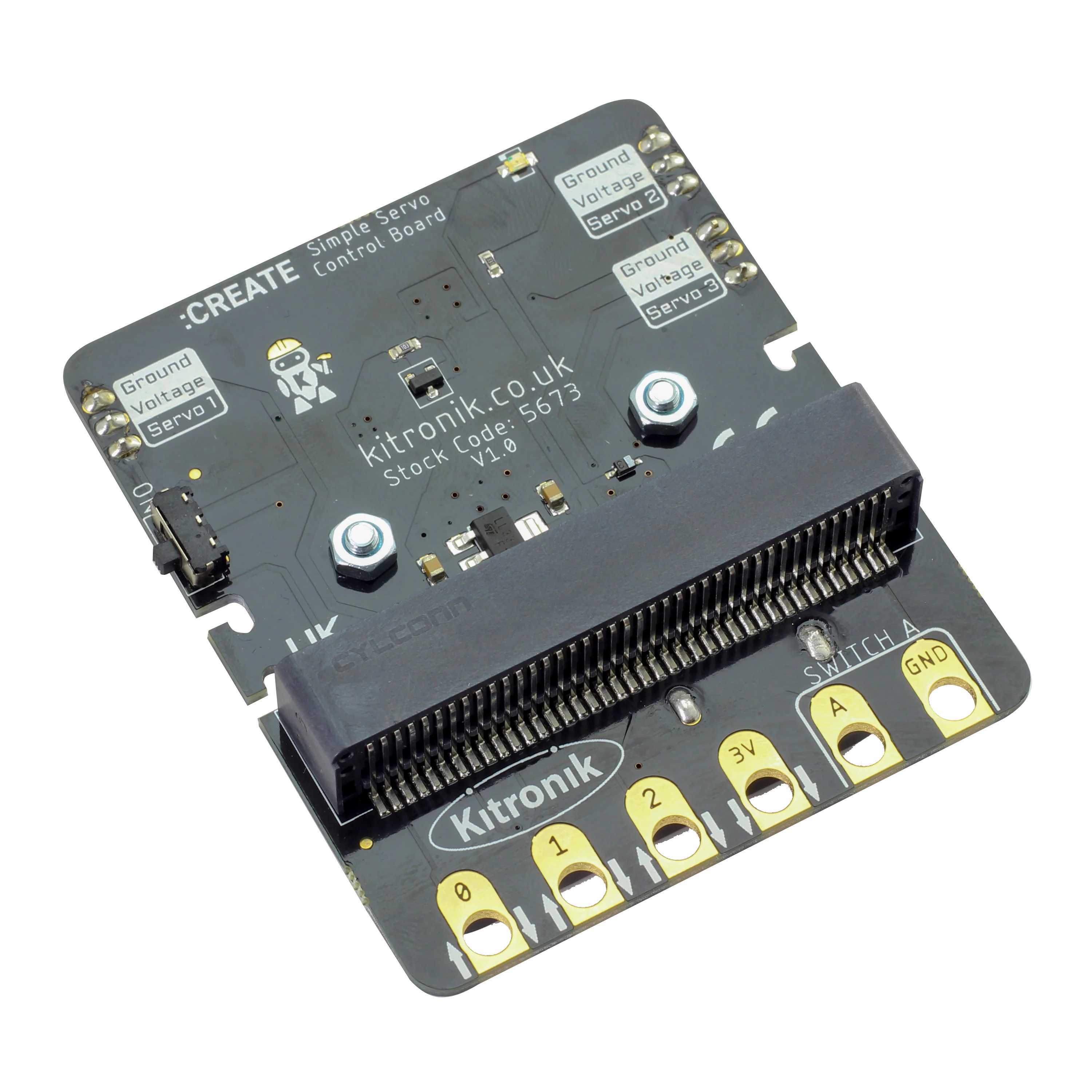 Kitronik Simple Servo Control Board for BBC micro:bit - Image 2