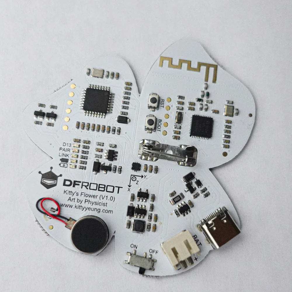 Kitty’s Flower - Bluetooth Wearable Brooches - Image 5