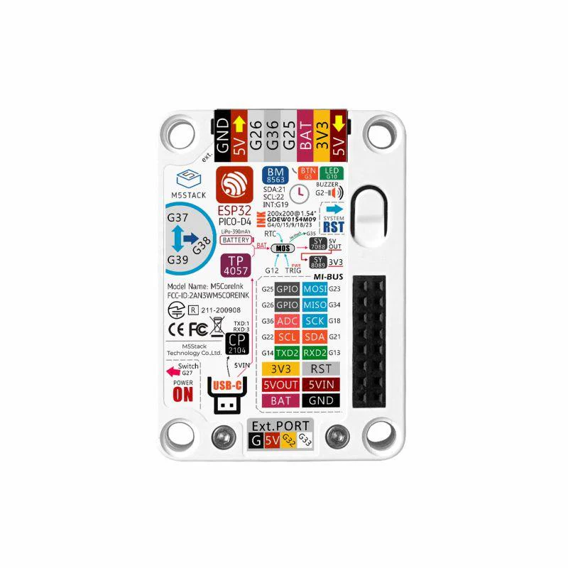 M5Stack ESP32 Core Ink Development Kit (1.54'' elnk display) - Image 3