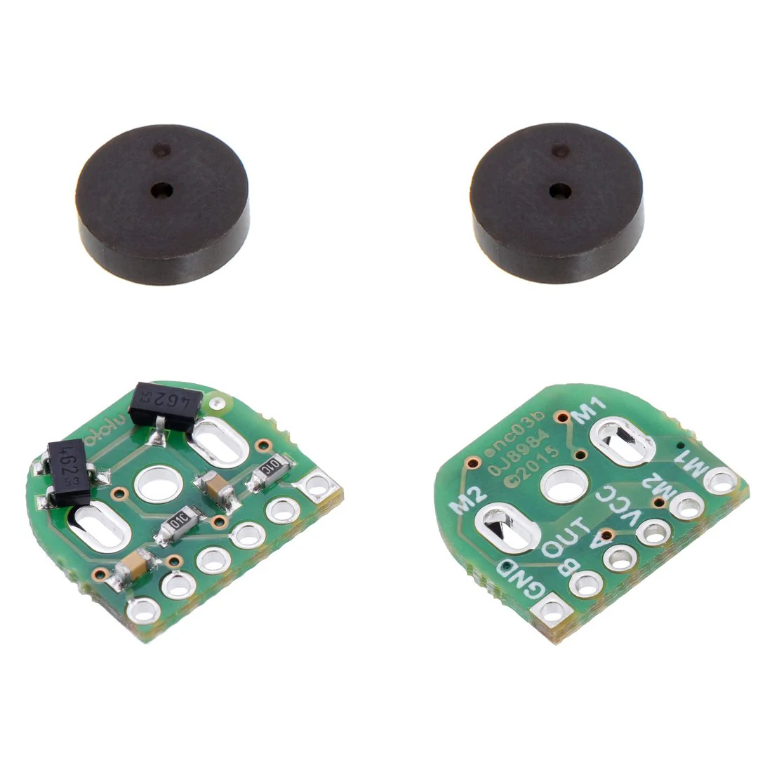 Magnetic Encoder Pair Kit for Micro Metal Gearmotors, 12 CPR, 2.7-18V (HPCB compatible) - Image 2