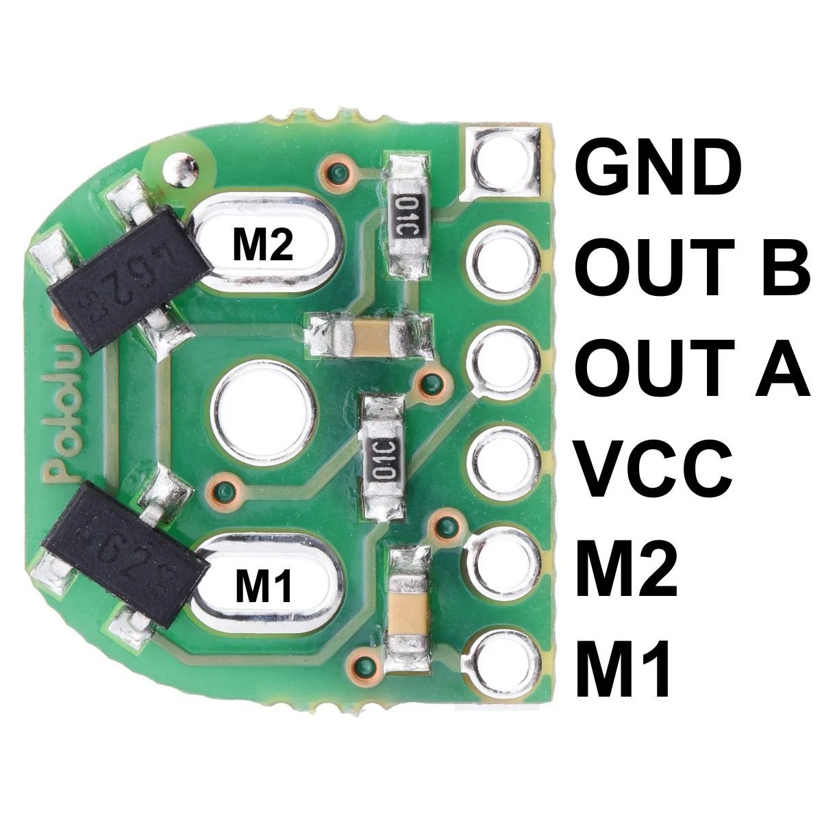 Magnetic Encoder Pair Kit for Micro Metal Gearmotors, 12 CPR, 2.7-18V (HPCB compatible) - Image 5