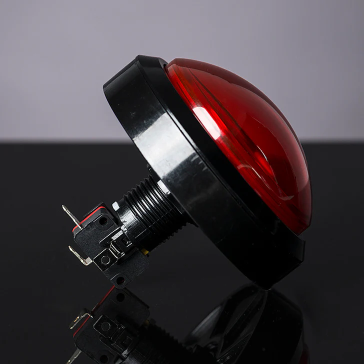 Massive Arcade Button with LED - 100mm Red - Image 2