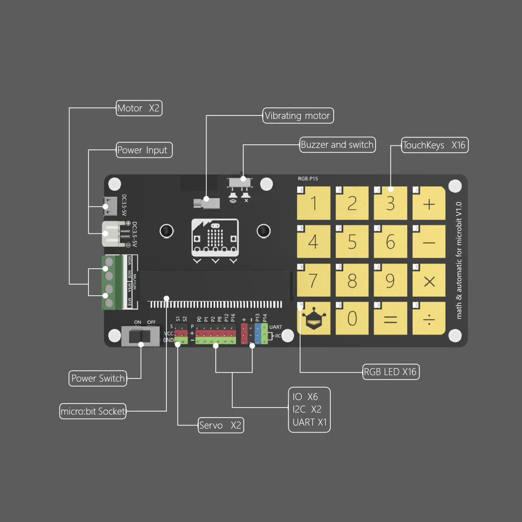 Math & Automation Touch Keyboard for micro:bit (V1.0) - Image 3