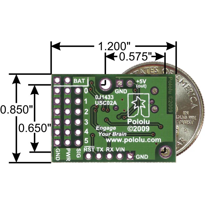 Micro Maestro 6-Channel USB Servo Controller - Image 3