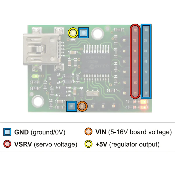 Micro Maestro 6-Channel USB Servo Controller - Image 4