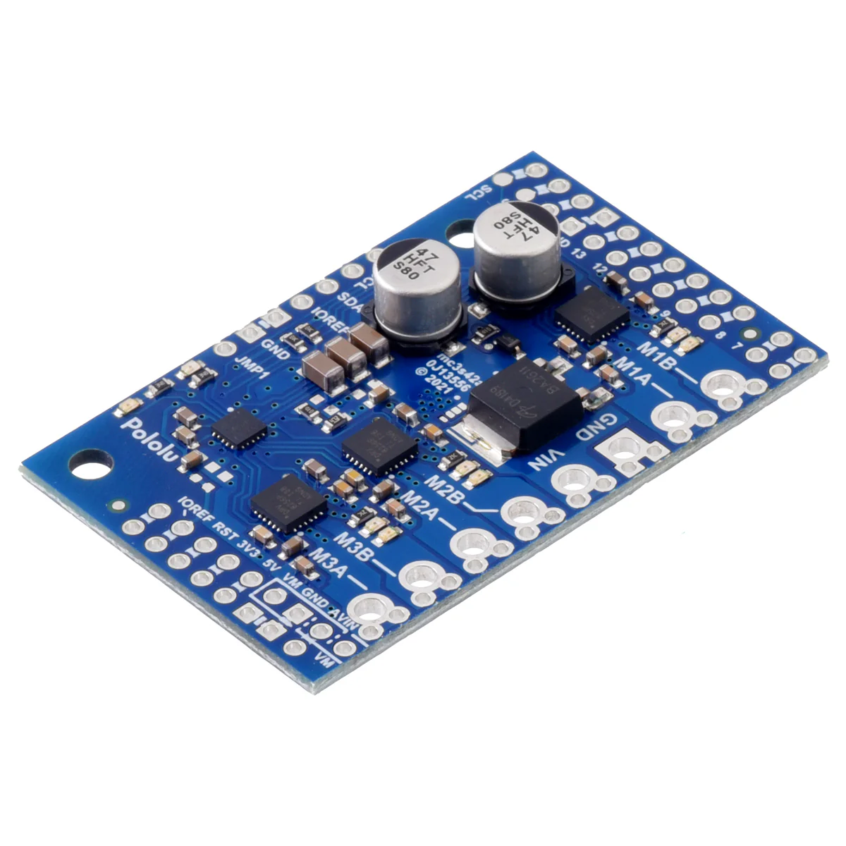Motoron M3S256 Triple Motor Controller Shield Kit for Arduino - Image 2