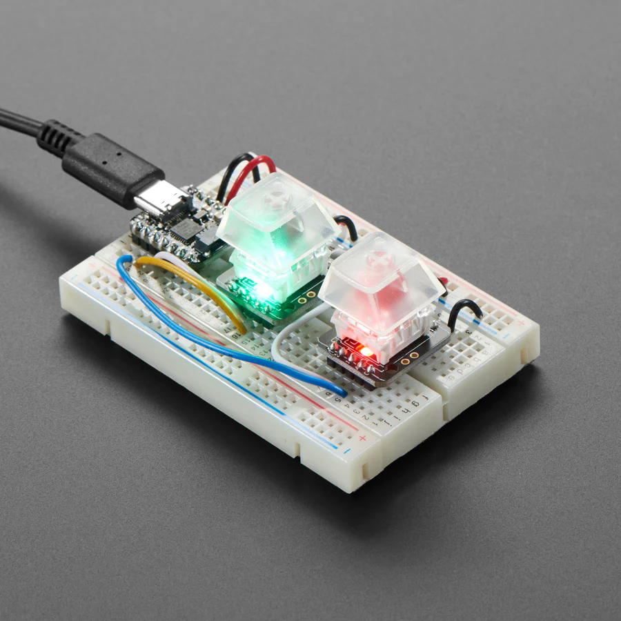 NeoKey Socket Breakout for Mechanical Key Switches with NeoPixel - For MX Compatible Switches