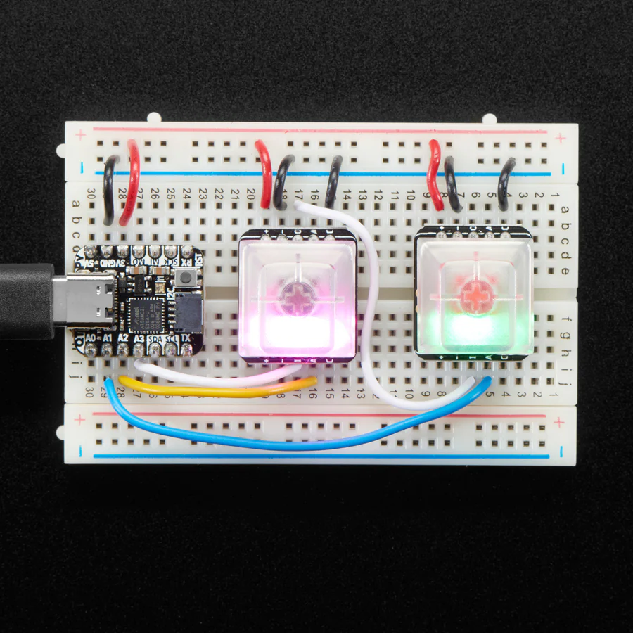 NeoKey Socket Breakout for Mechanical Key Switches with NeoPixel - For MX Compatible Switches - Image 2
