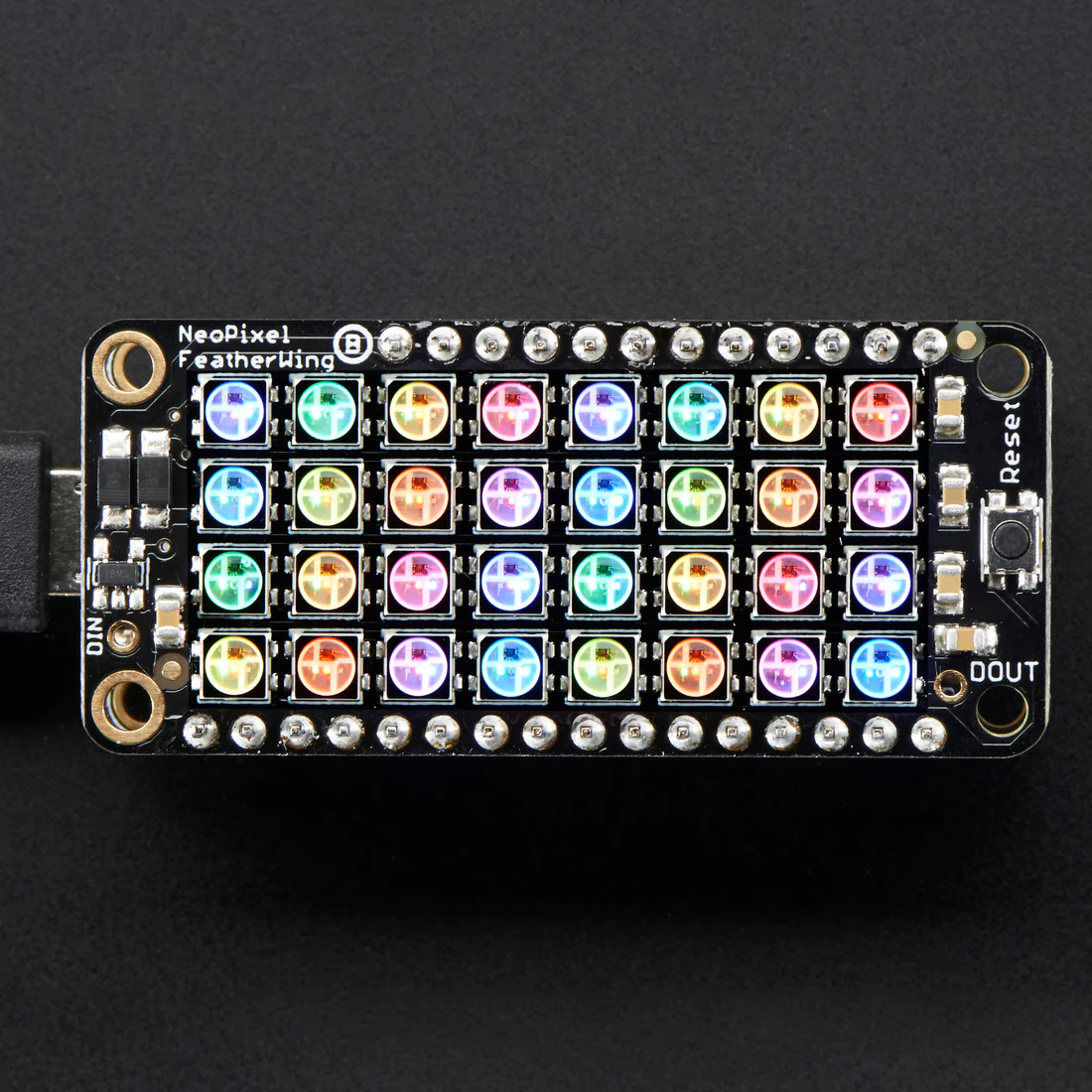 NeoPixel FeatherWing - 4x8 RGB LED Add-on For All Feather Boards - Image 5