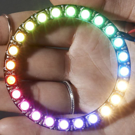 NeoPixel Ring - 24 x 5050 RGBW LEDs w/ Integrated Drivers - Image 2