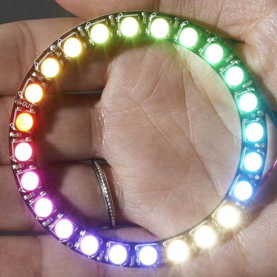 NeoPixel Ring - 24 x 5050 RGBW LEDs w/ Integrated Drivers - Image 6