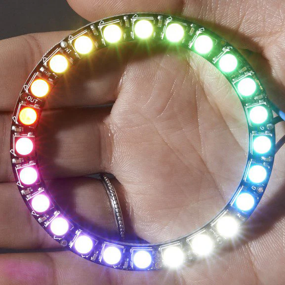 NeoPixel Ring - 24 x 5050 RGBW LEDs w/ Integrated Drivers - Image 7