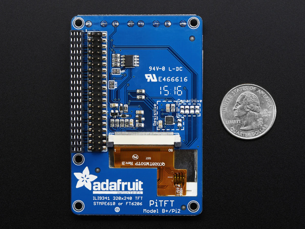 PiTFT Plus Assembled 320x240 2.8" TFT + Resistive Touchscreen - Image 3