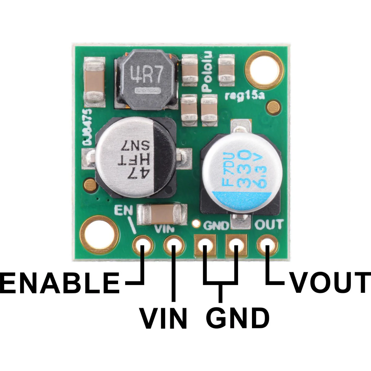 Pololu 3.3V, 2.5A Step-Down Voltage Regulator D24V25F3 - Image 3