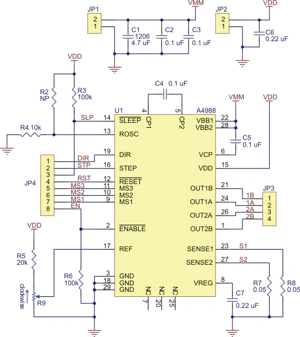 Pololu A4988 Stepper Motor Driver Carrier, Black Edition - Image 7