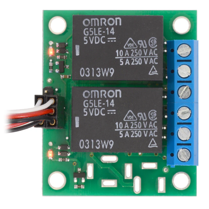 Pololu Basic 2-Channel SPDT Relay Carrier with 12VDC Relays (Assembled) - Image 6