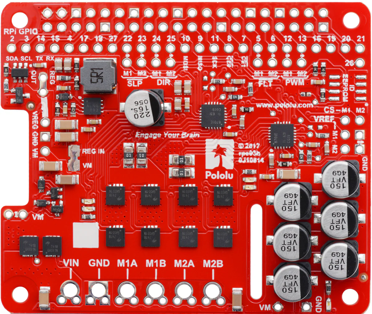 Pololu Dual G2 High-Power Motor Driver for Raspberry Pi - Image 5